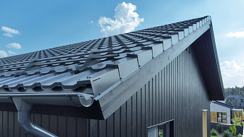 Купить Металлочерепица Гранд Лайн / Grand Line, Kvinta plus, Satin 0,5 цвет RAL7016 темно-серый графитовый - изображение 4